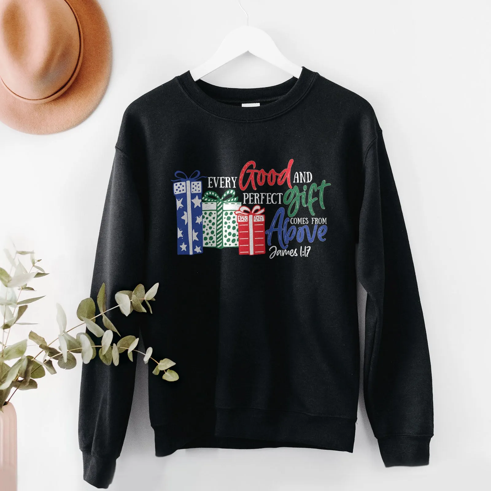 Every good and perfect gift come from above Sweatshirt sold by Faithful and Co. product image thumbnail 4