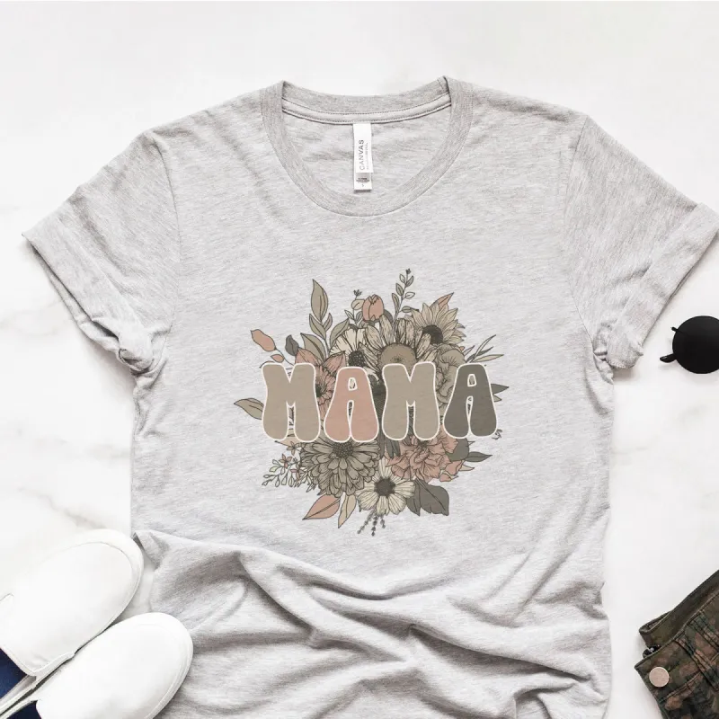 Vintage Floral Mama Tee made by Faithful and Co.
