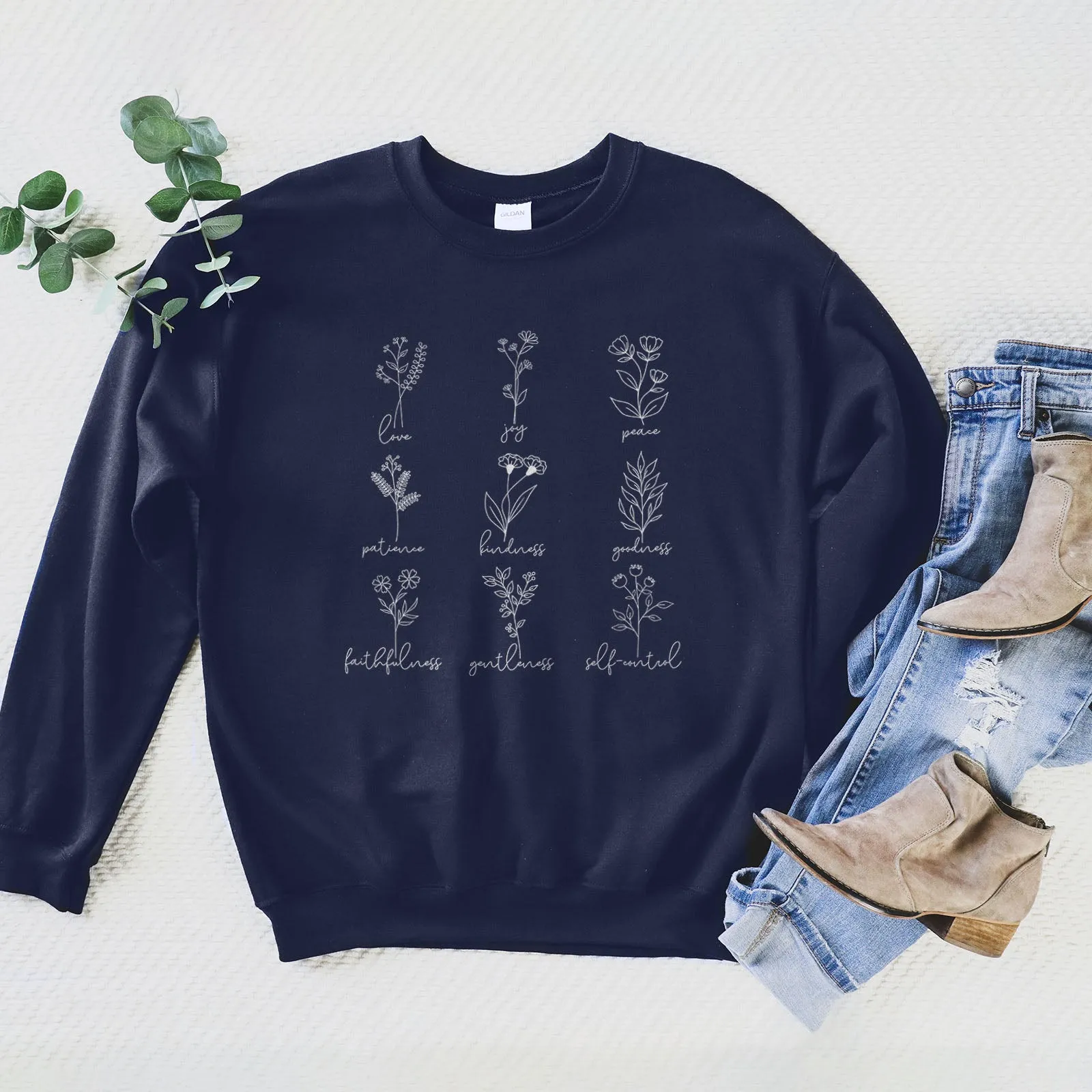 Fruits Of The Spirit Sweatshirt sold by Faithful and Co. product image thumbnail 5