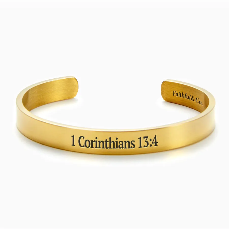 1 Corinthians 13:4 Love Is Kind Cuff Bracelet sold by Faithful and Co. product image thumbnail 2
