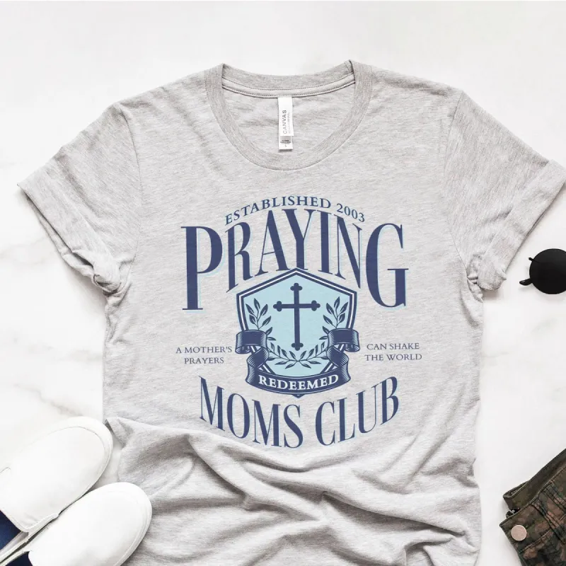 Vintage Praying Mom's Club Tee sold by Faithful and Co.