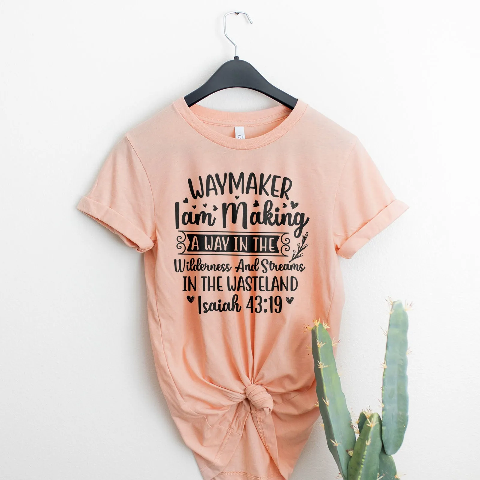 Waymaker: I Am Making A Way Tee sold by Faithful and Co. product image thumbnail 4