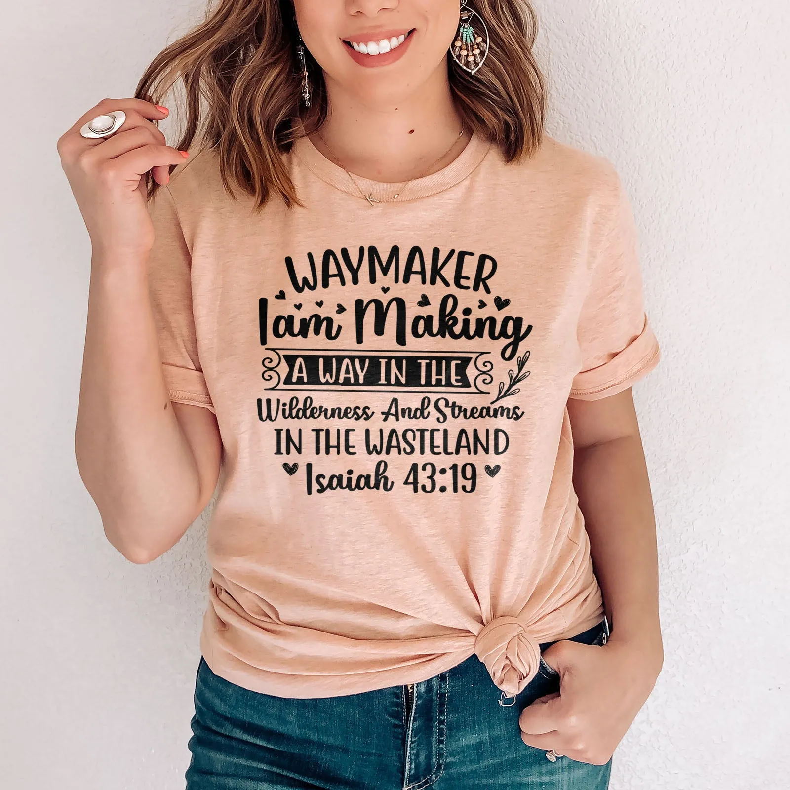 Waymaker: I Am Making A Way Tee sold by Faithful and Co. product image thumbnail 2