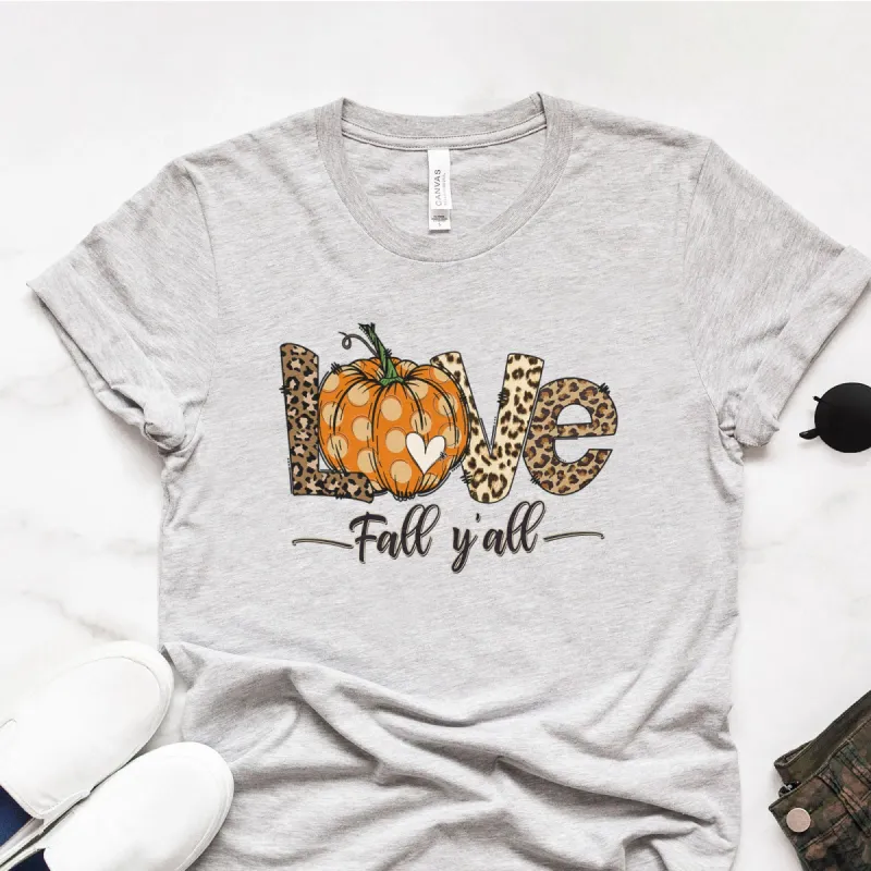 Love Fall Y'all Tee sold by Faithful and Co.