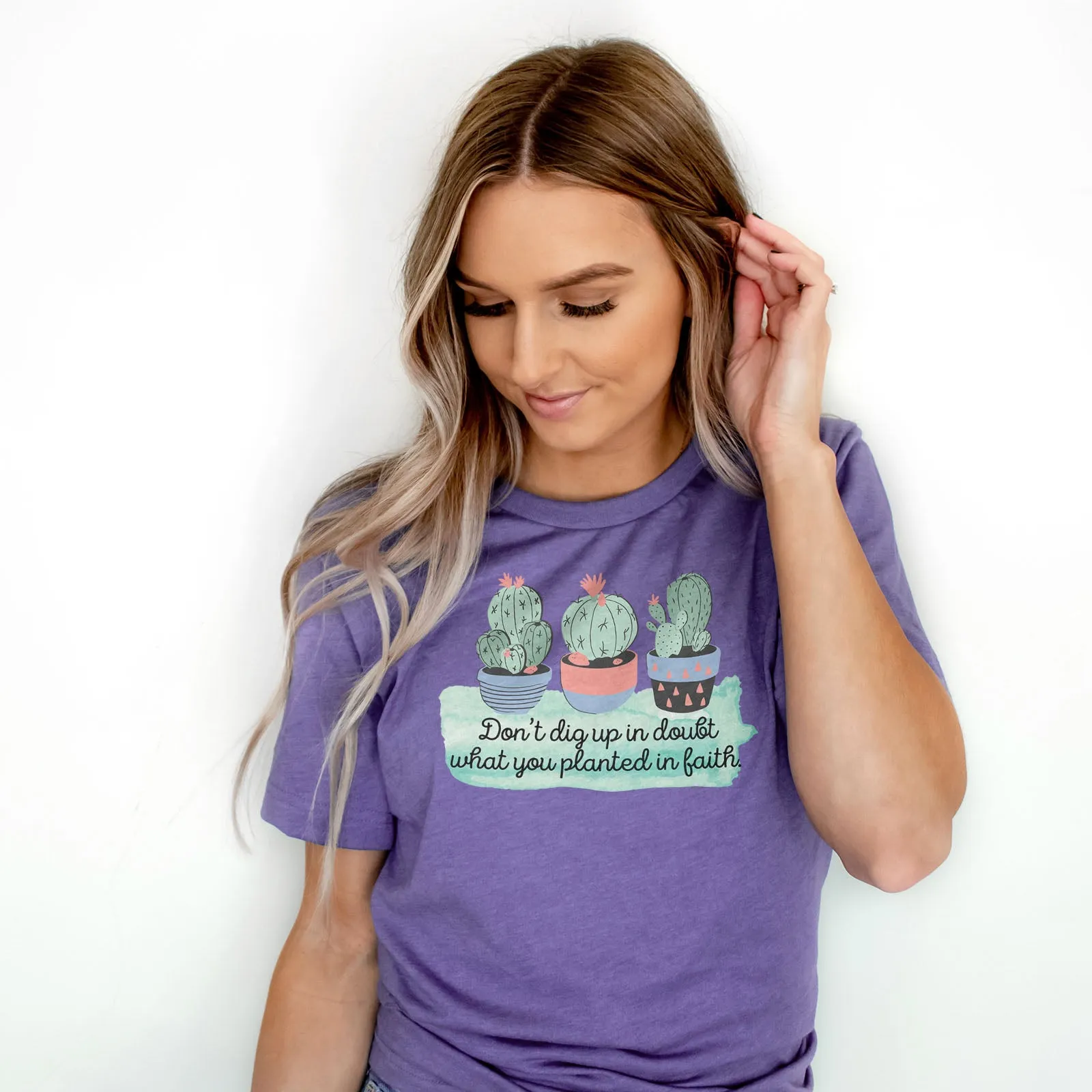 Don't dig up in doubt what you planted Tee sold by Faithful and Co. product image thumbnail 3