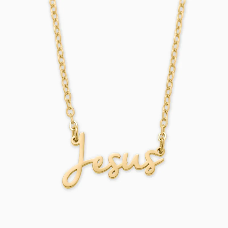 Jesus Intention Necklace made by Faithful and Co.