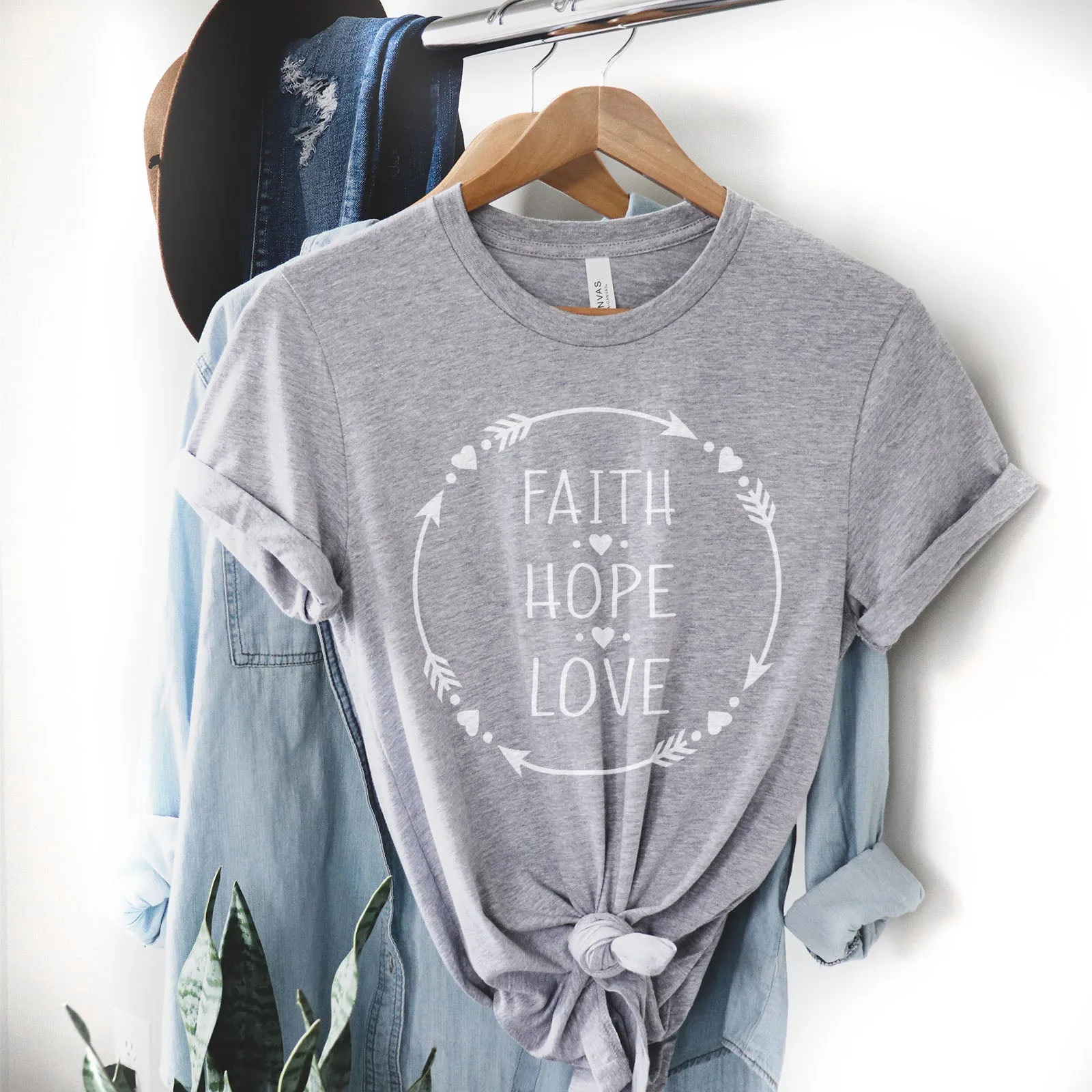 Faith Hope Love Tee sold by Faithful and Co. product image thumbnail 5