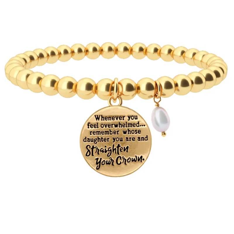Straighten Your Crown - Beaded Bracelet sold by Faithful and Co.