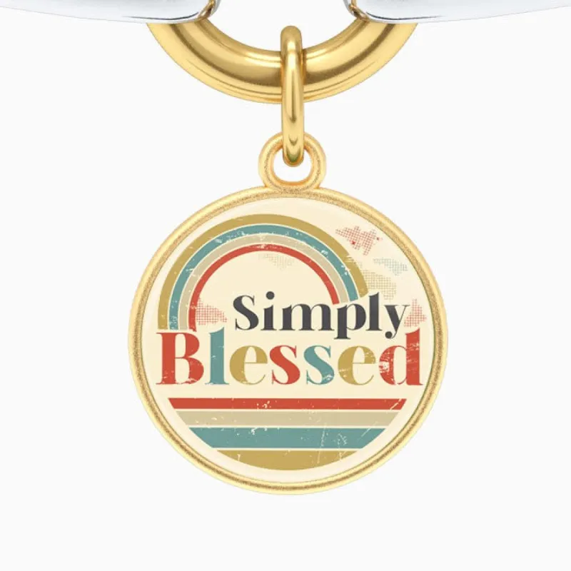 Simply Blessed - Two-Tone Bracelet sold by Faithful and Co.