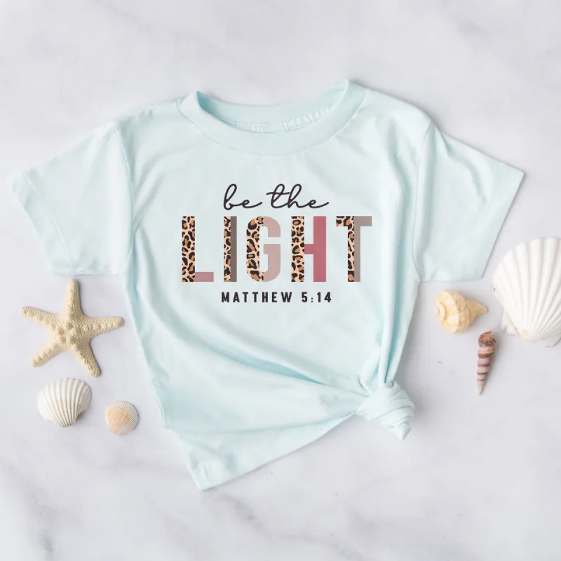 Be The Light Half Leopard Tee sold by Faithful and Co.