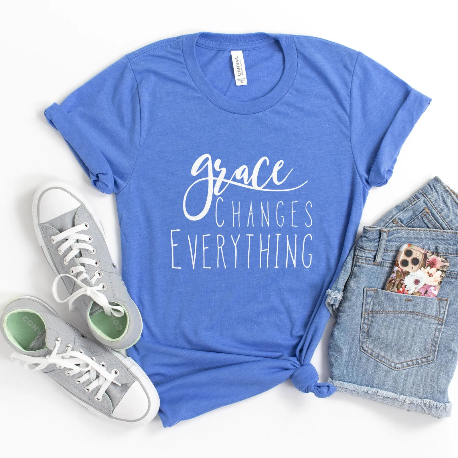 Grace Changes Everything Tee sold by Faithful and Co. product image thumbnail 5