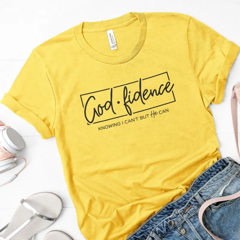 Godfidence Tee sold by Faithful and Co.