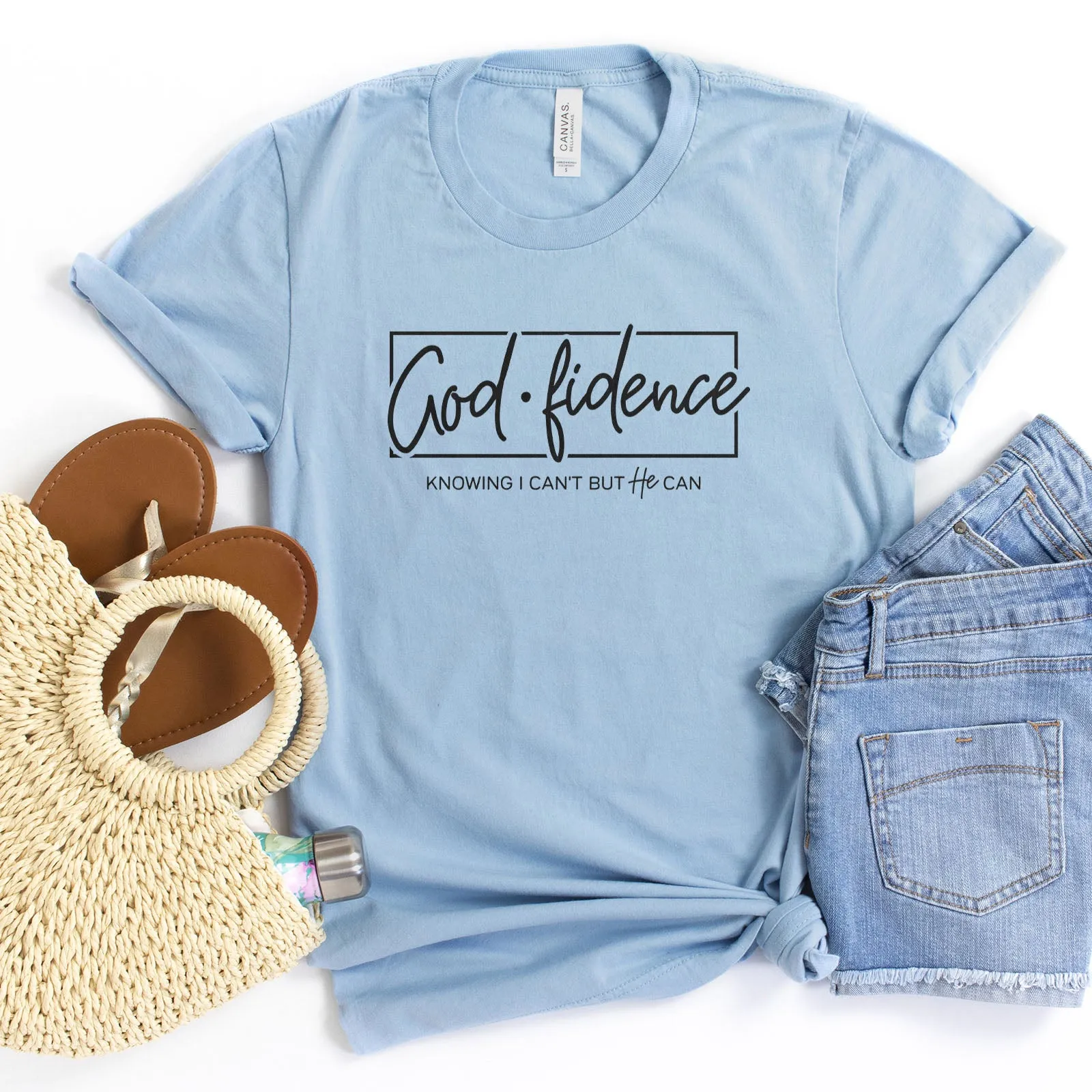 Godfidence Tee sold by Faithful and Co. product image thumbnail 5
