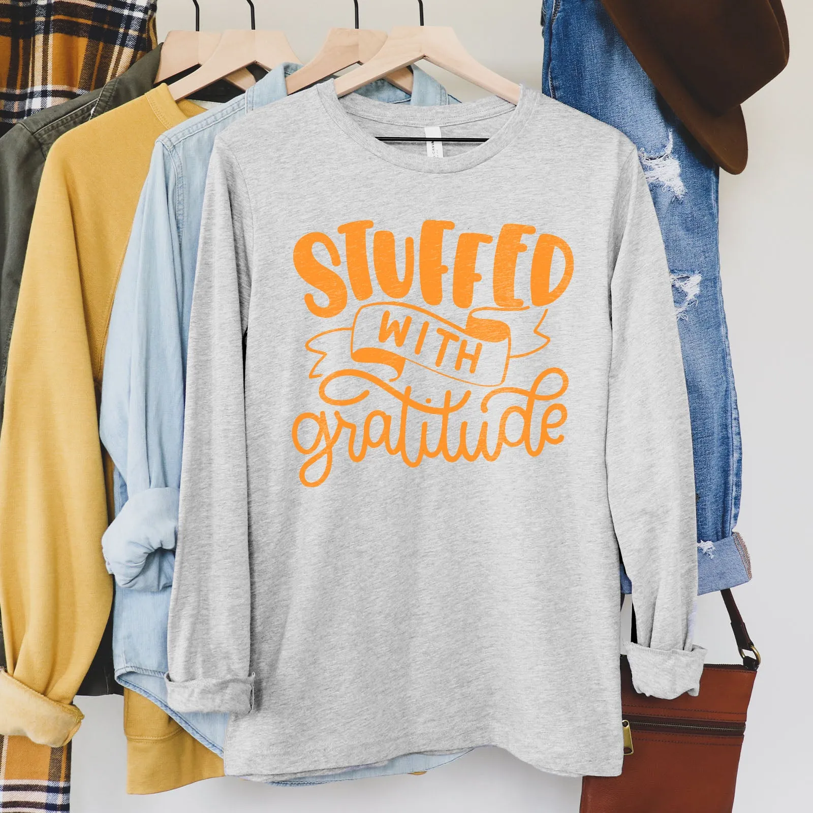 Stuffed With Gratitude Long Sleeve sold by Faithful and Co. product image thumbnail 4