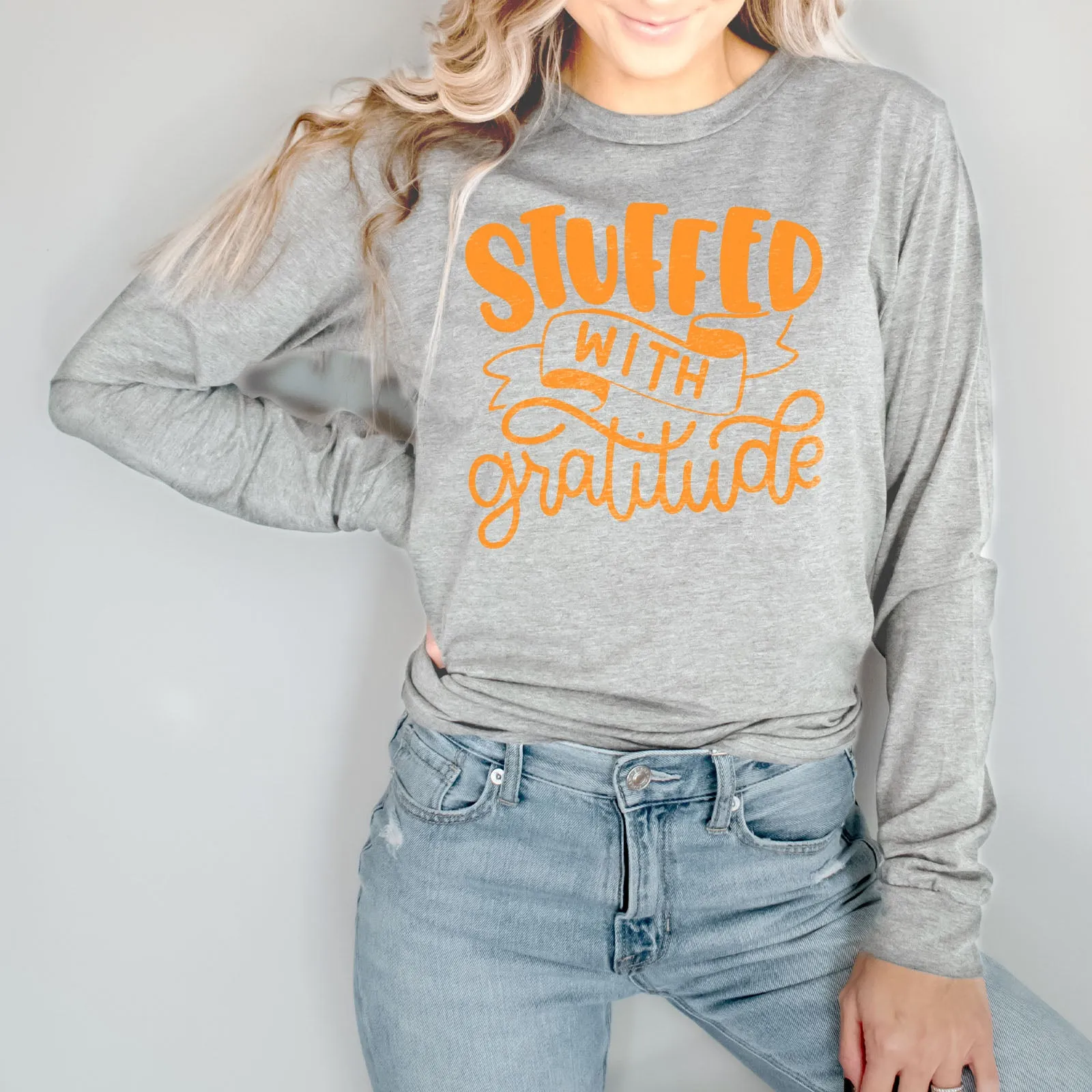 Stuffed With Gratitude Long Sleeve sold by Faithful and Co. product image thumbnail 3