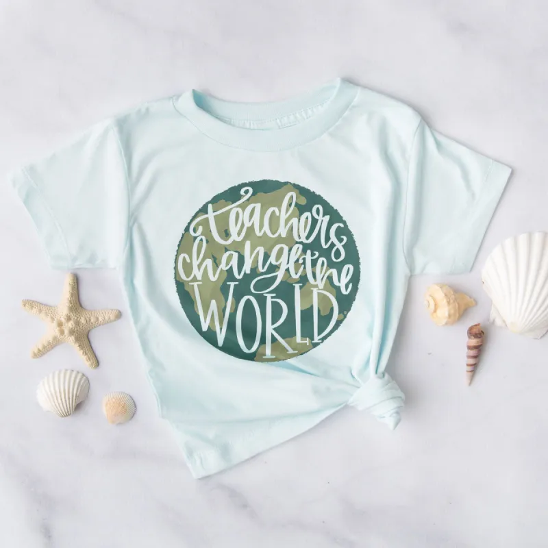 Teachers Change The World Tee sold by Faithful and Co.