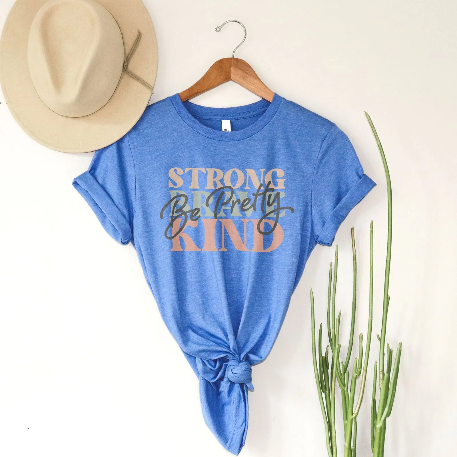 Be Pretty, Be Strong, Be Brave, Be Kind Tee sold by Faithful and Co. product image thumbnail 4
