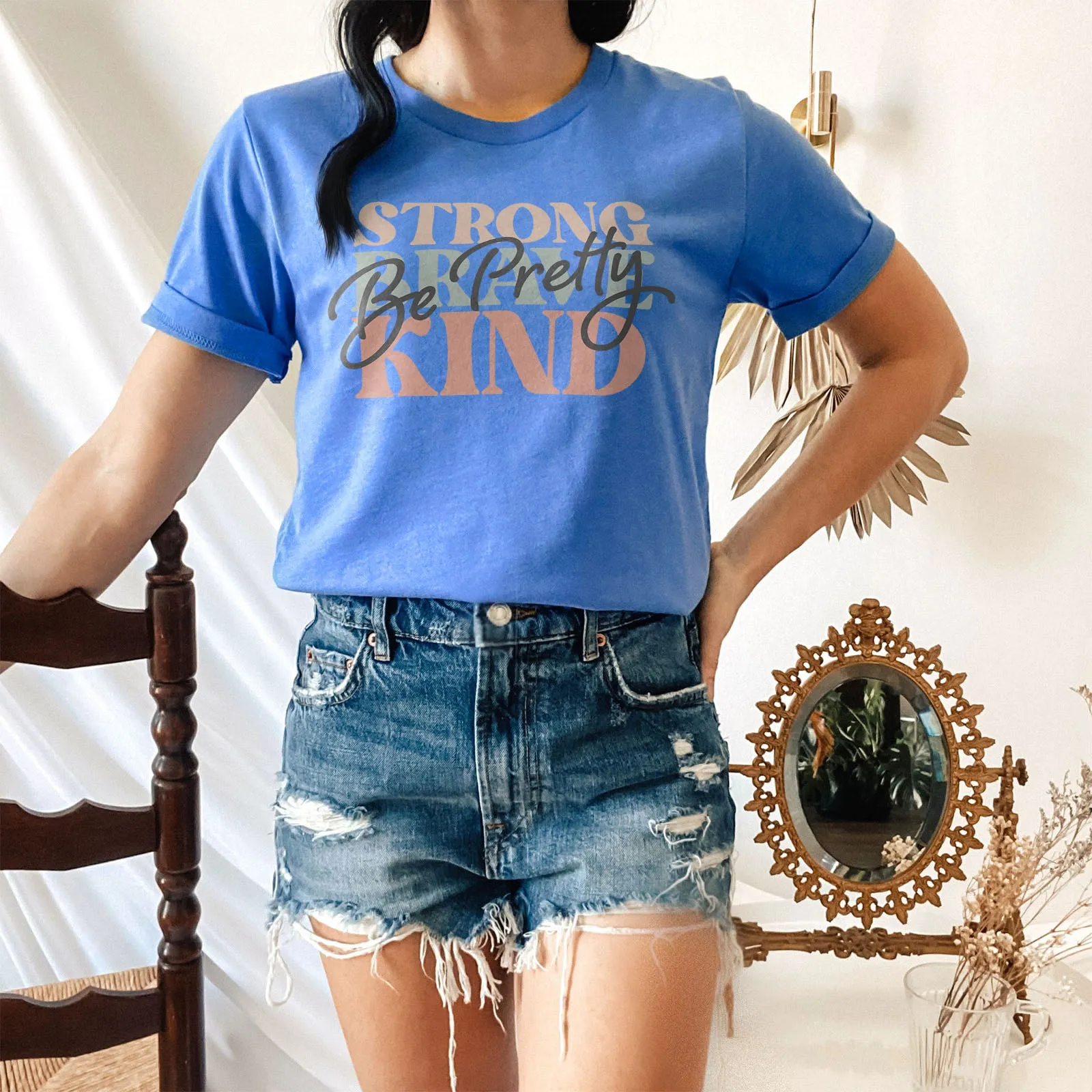 Be Pretty, Be Strong, Be Brave, Be Kind Tee sold by Faithful and Co. product image thumbnail 3