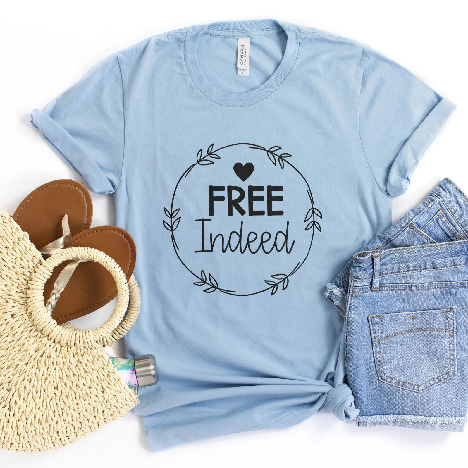 Free Indeed Tee sold by Faithful and Co. product image thumbnail 5