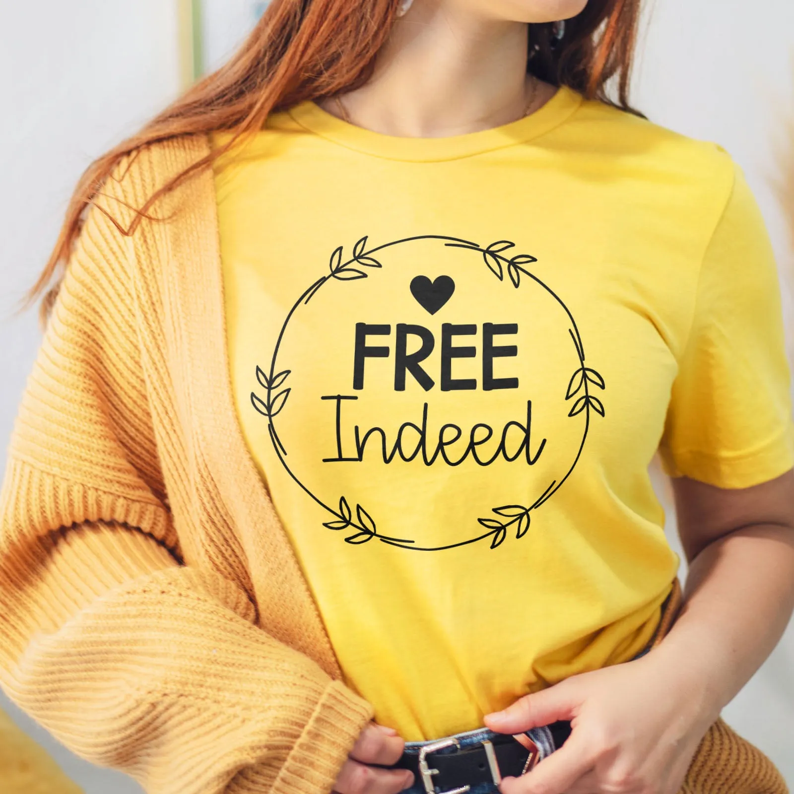 Free Indeed Tee sold by Faithful and Co. product image thumbnail 3