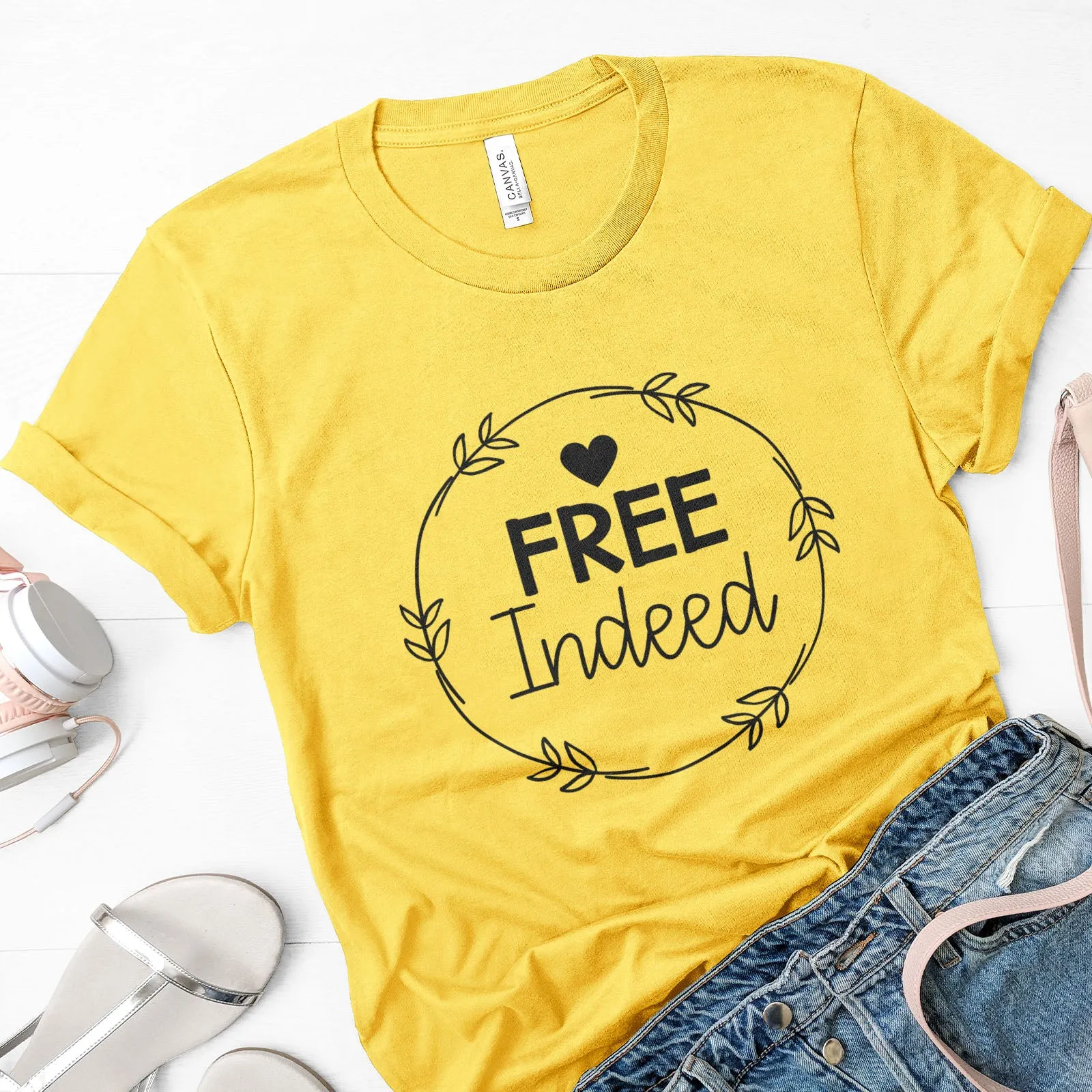 Free Indeed Tee sold by Faithful and Co.