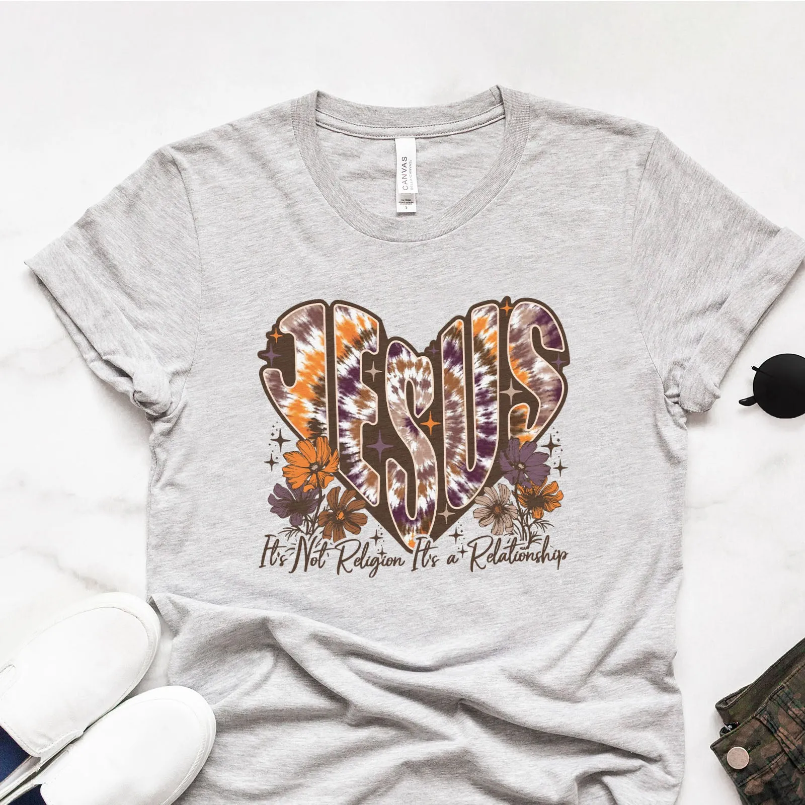 Jesus It’s Not Religion It’s A Relationship Tee sold by Faithful and Co. product image thumbnail 5