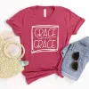 Grace Upon Grace - Square Tee sold by Faithful and Co.