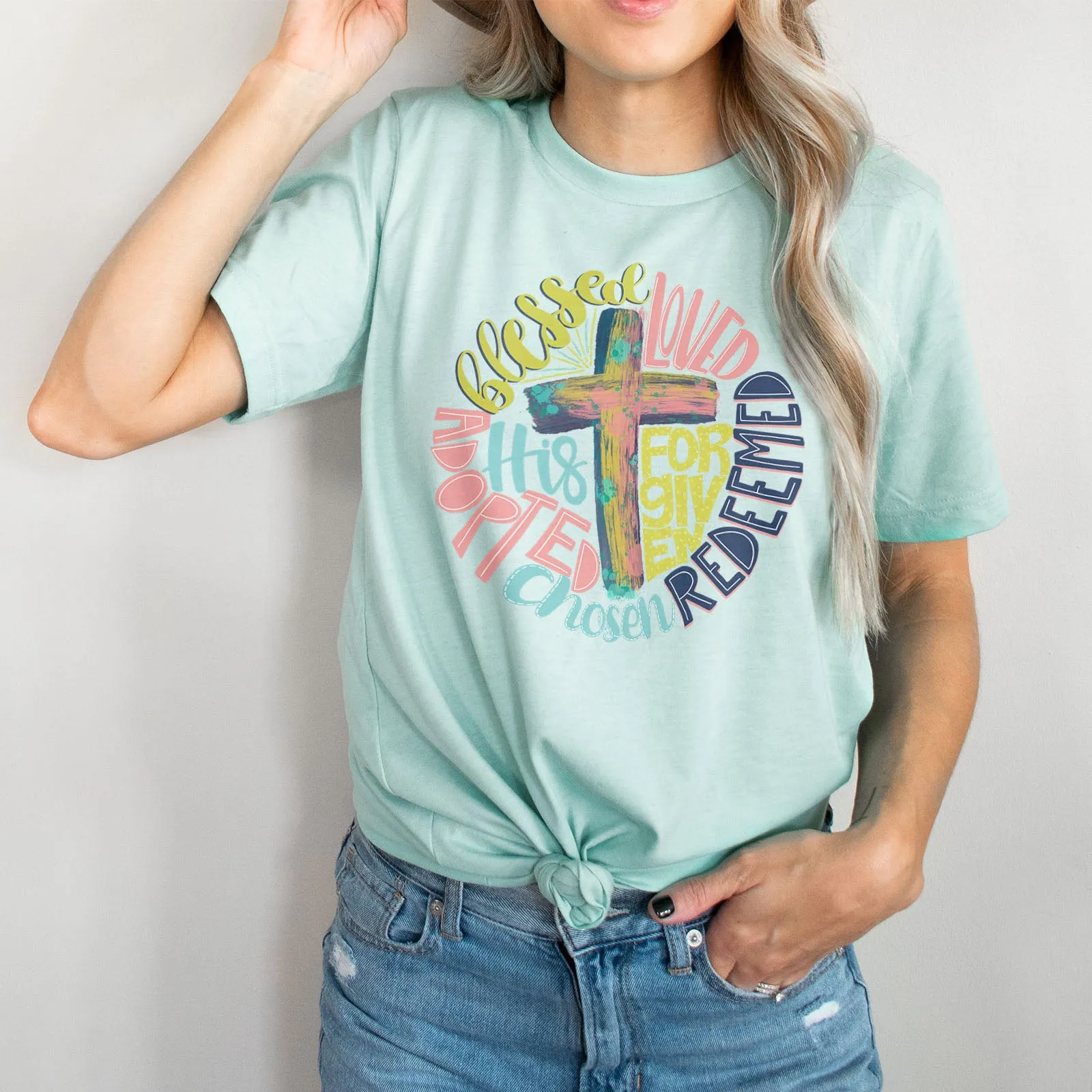 Redeemed Cross Tee sold by Faithful and Co. product image thumbnail 3