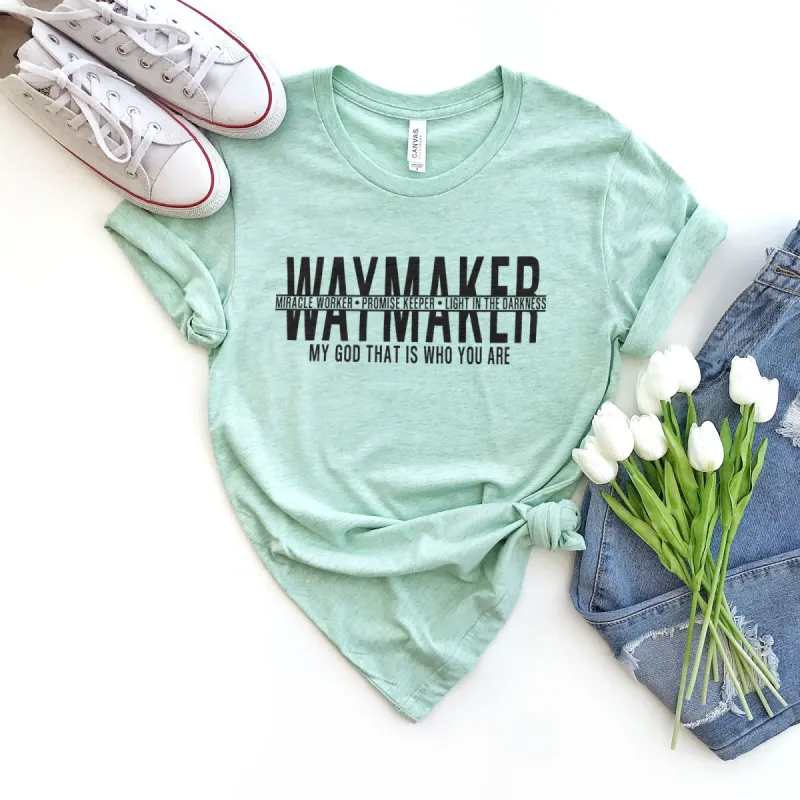 Waymaker Tee sold by Faithful and Co.