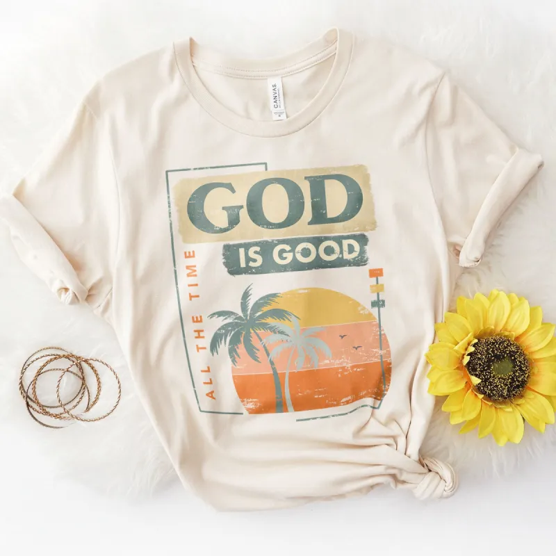 God is Good All The Time Summer  Tee sold by Faithful and Co.