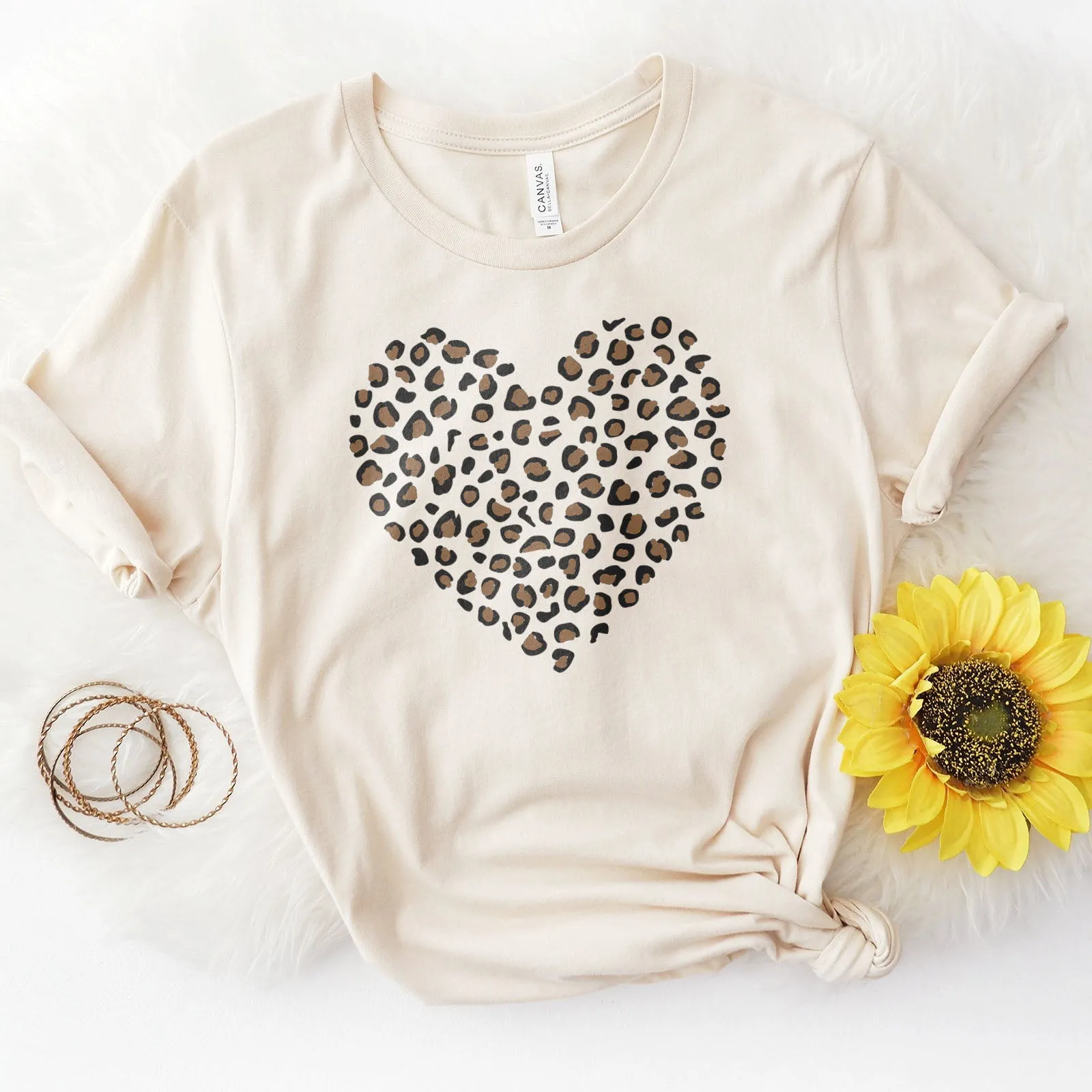 Leopard Heart Tee sold by Faithful and Co. product image thumbnail 5