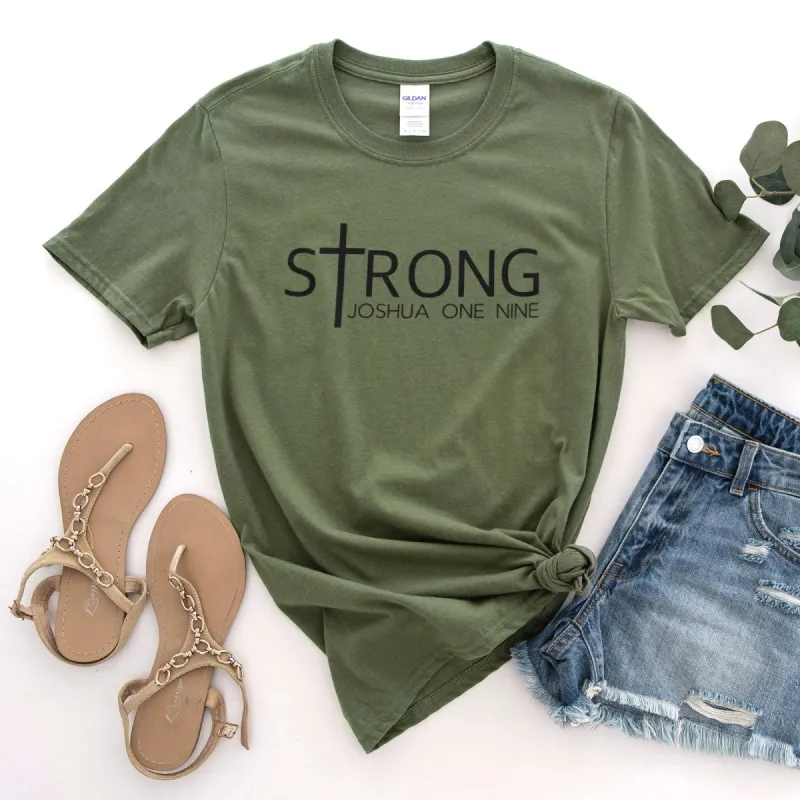 Joshua 1:9 Tee sold by Faithful and Co.