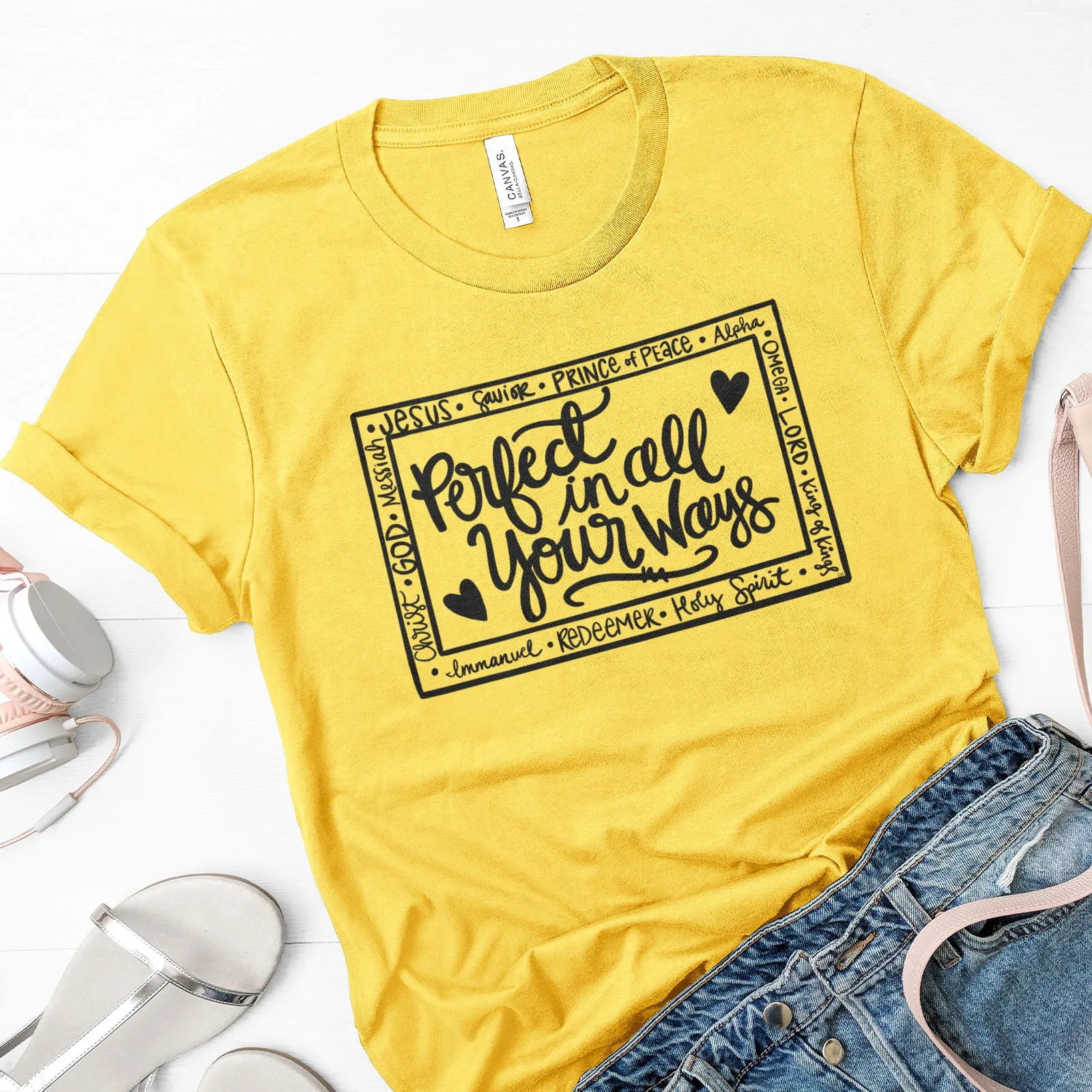 Perfect In All Your Ways Tee sold by Faithful and Co. product image thumbnail 5