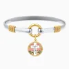 Faith Cross Paint Swipe - Two-Tone Bracelet sold by Faithful and Co.