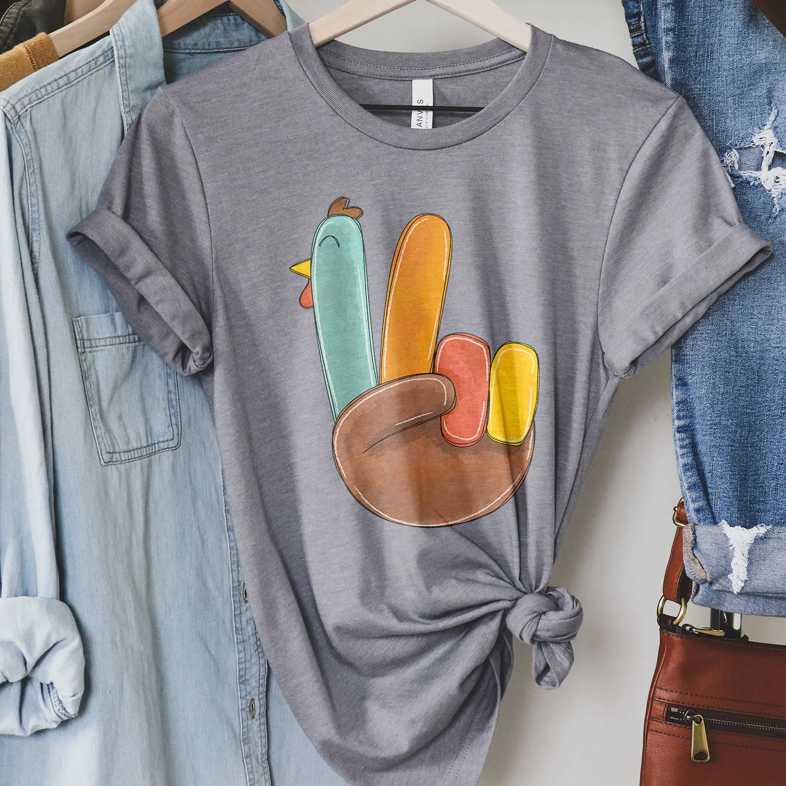 Thankful Turkey Tee sold by Faithful and Co. product image thumbnail 4