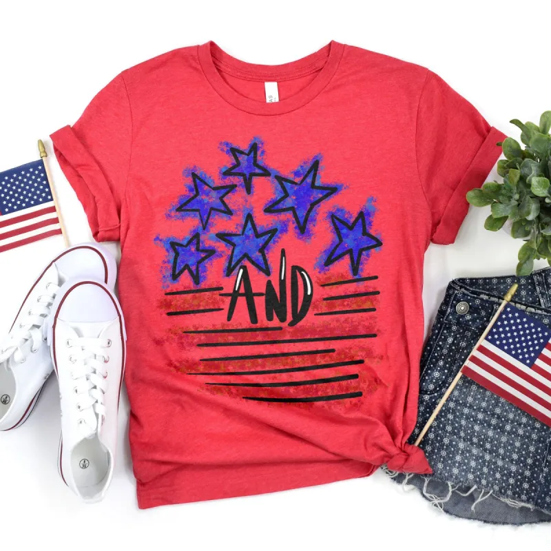 The Stars And Stripes Tee sold by Faithful and Co.