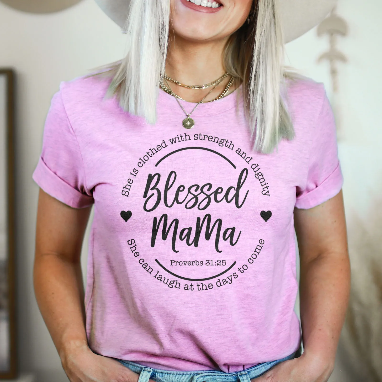 Blessed Mama Tee sold by Faithful and Co. product image thumbnail 5