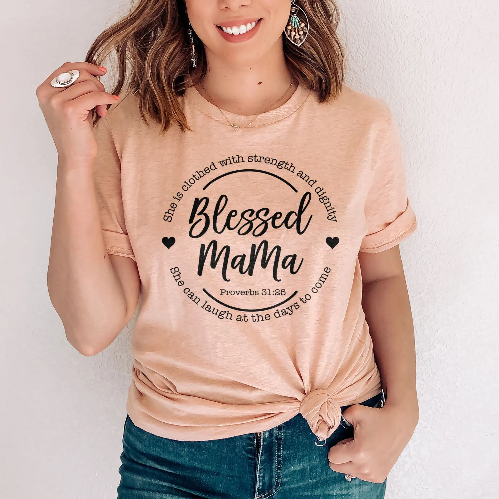 Blessed Mama Tee sold by Faithful and Co. product image thumbnail 2