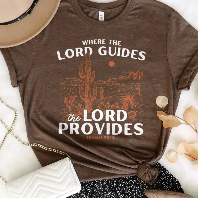 The Lord Provides Isaiah 54:11 Tee sold by Faithful and Co.