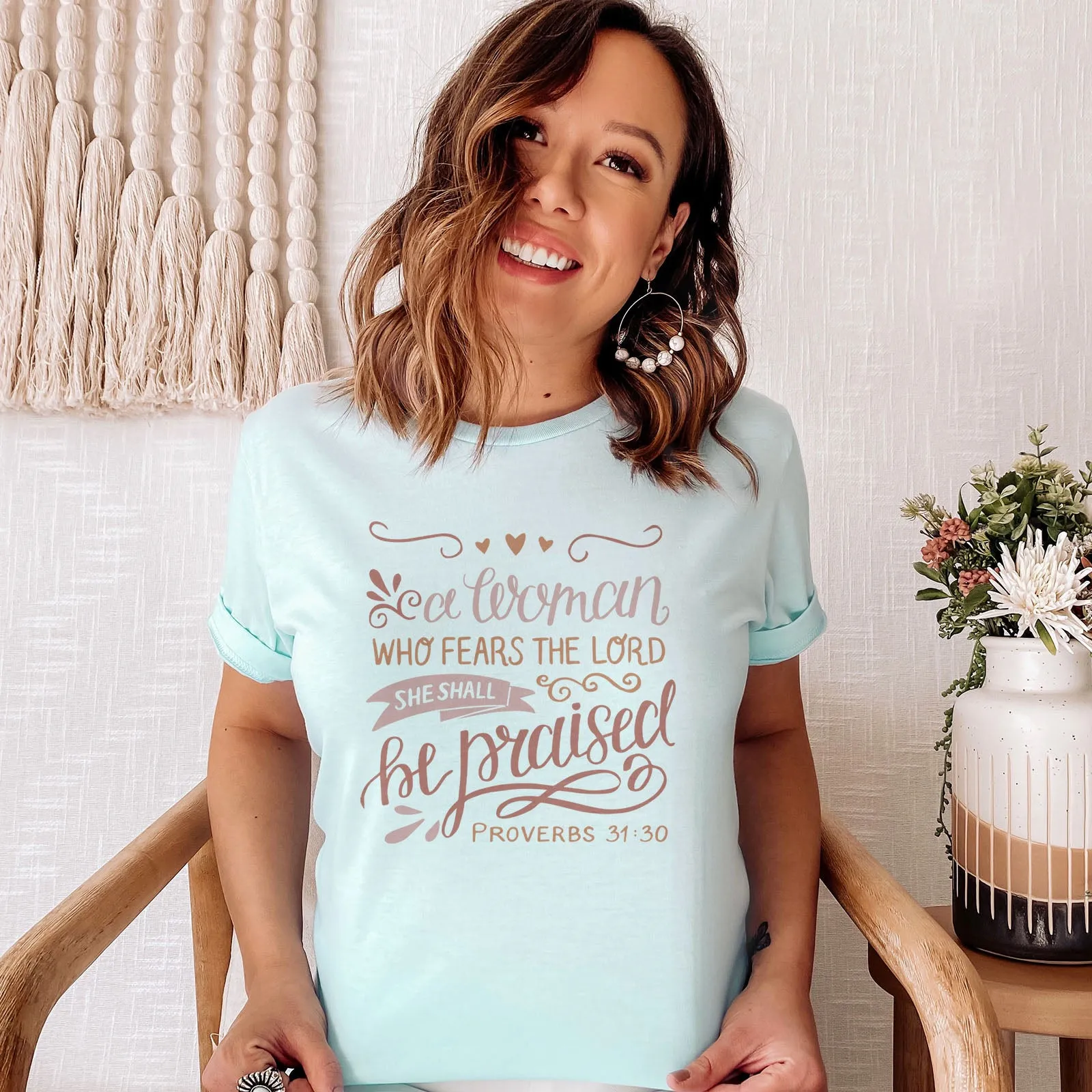 Proverbs 31:30 Tee sold by Faithful and Co. product image thumbnail 5