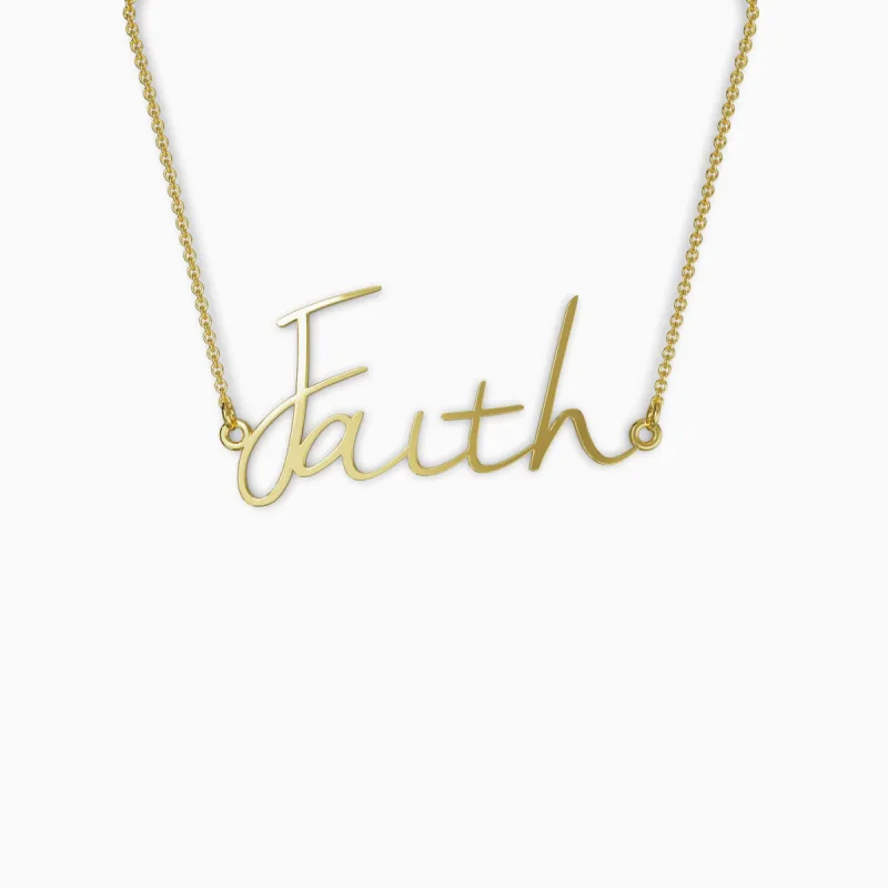 Faith Intention Necklace sold by Faithful and Co.