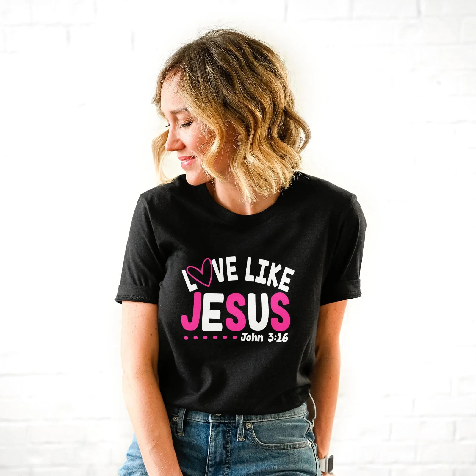 Love Like Jesus - John 3:16 Tee sold by Faithful and Co. product image thumbnail 3