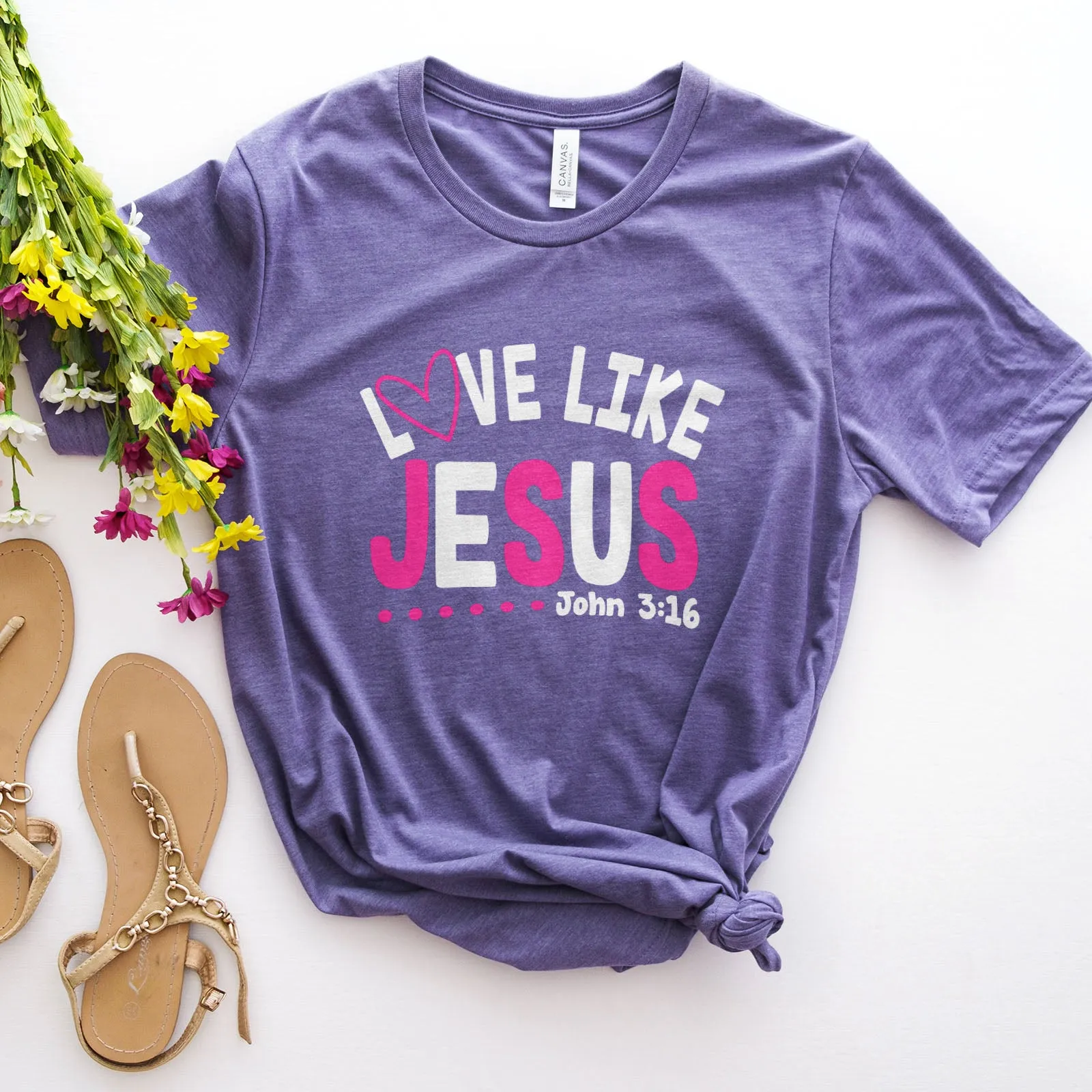 Love Like Jesus - John 3:16 Tee sold by Faithful and Co. product image thumbnail 5