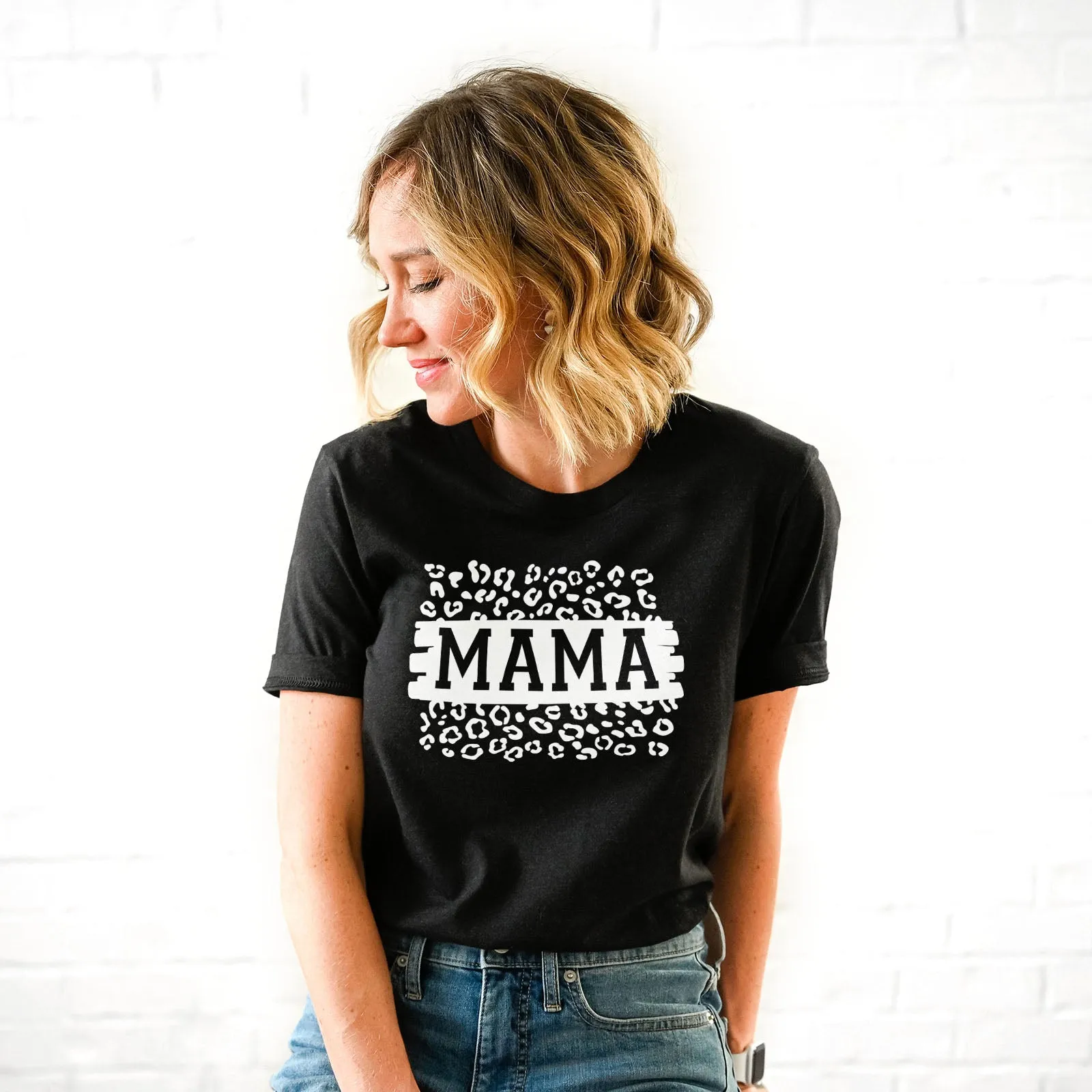 Mama Leopard Block Tee sold by Faithful and Co. product image thumbnail 2