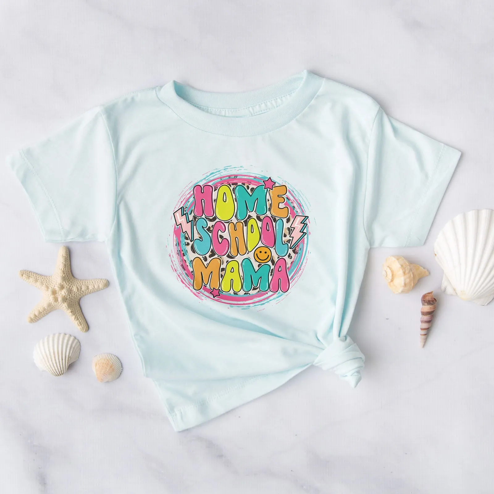 Homeschool Mama Retro Tee sold by Faithful and Co.