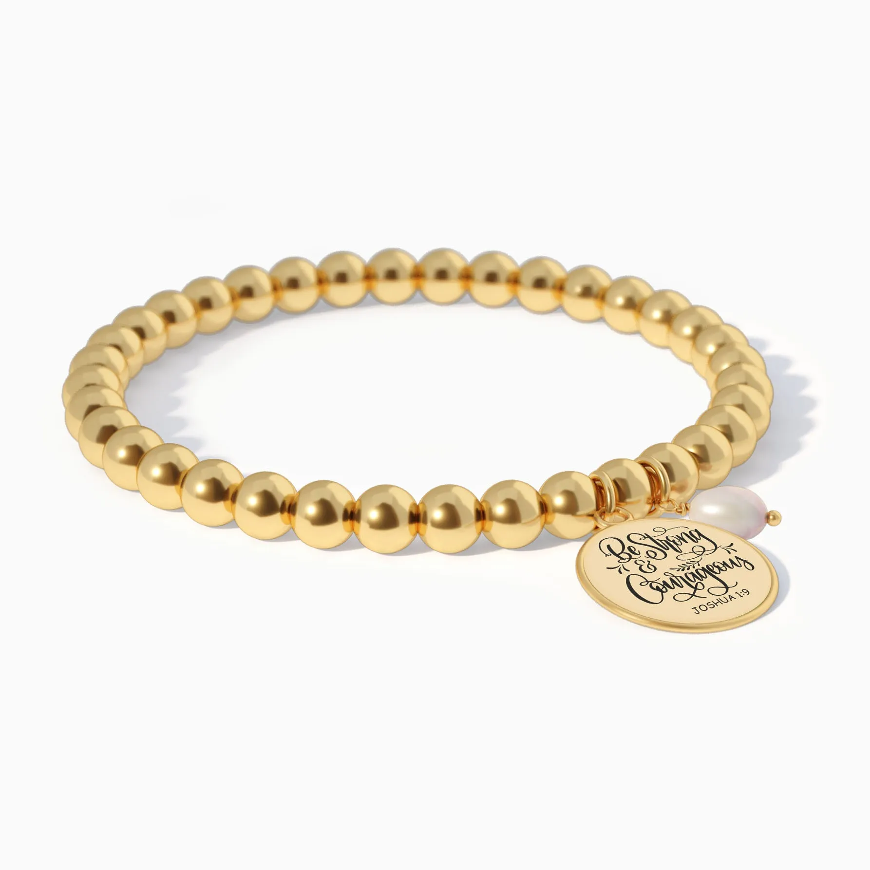 Be Strong And Courageous - Beaded Bracelet sold by Faithful and Co. product image thumbnail 4