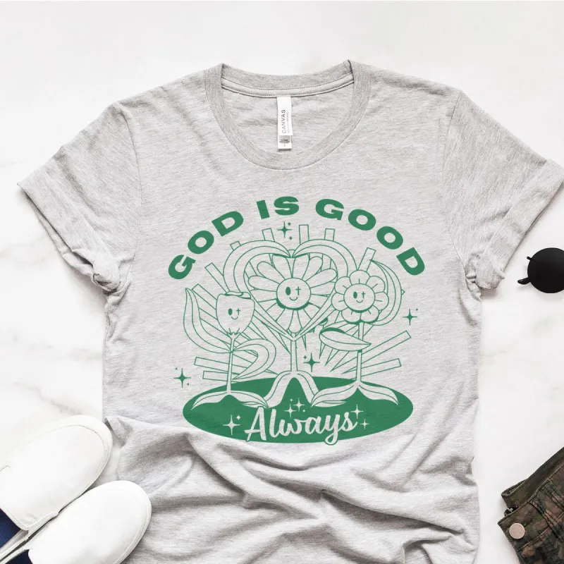 God is Good Vintage Floral Tee sold by Faithful and Co.