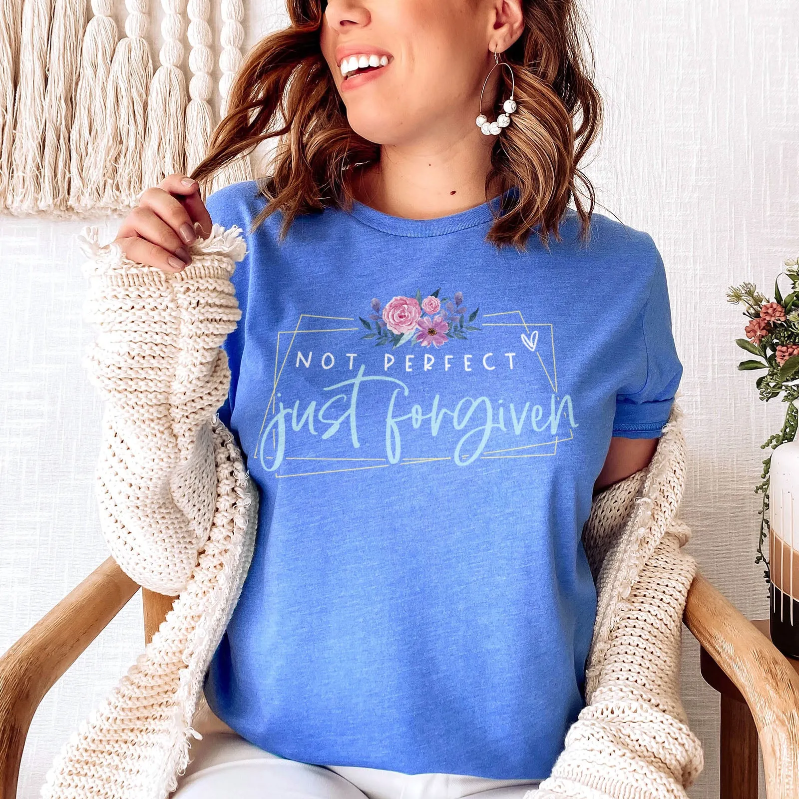 Not Perfect Just Forgiven Tee sold by Faithful and Co. product image thumbnail 2