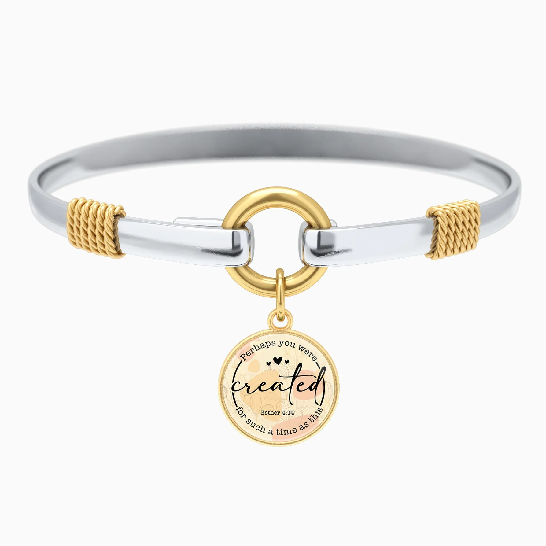 Perhaps You Were Created For Such A Time As This | Esther 4:14 - Two-Tone Bracelet sold by Faithful and Co.