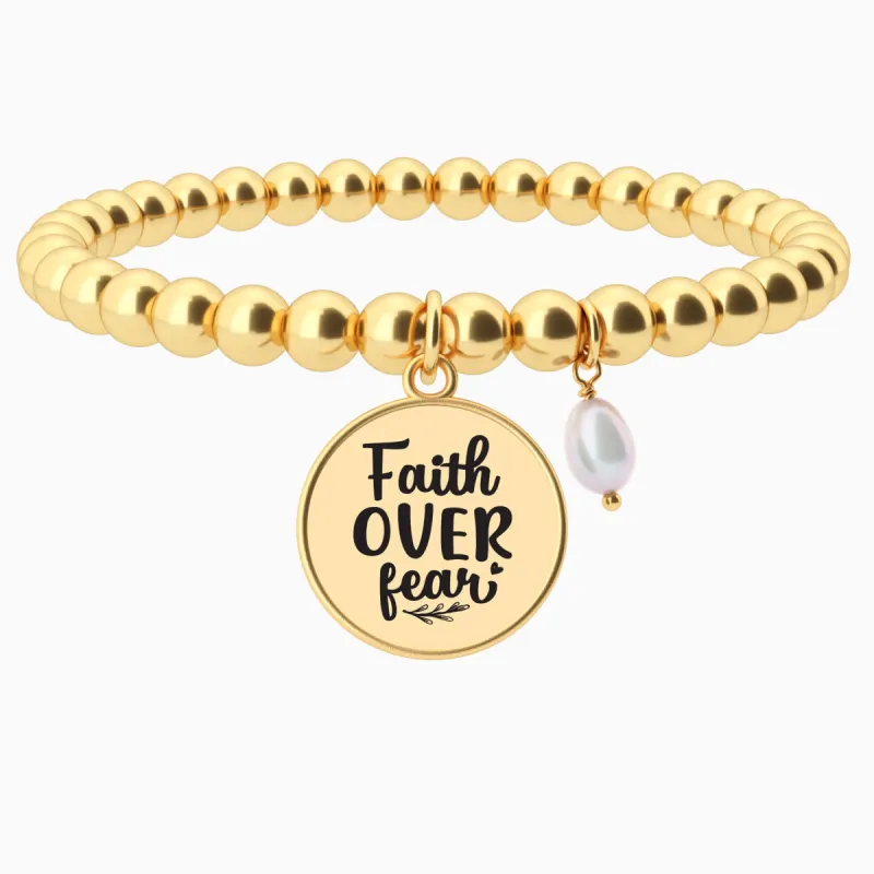 Faith Over Fear - Beaded Bracelet sold by Faithful and Co.